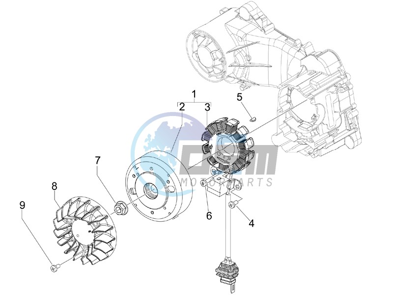 Flywheel magneto