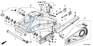 CBR1000S2H 2ED - (2ED) drawing SWINGARM