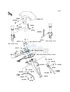 Z750 ZR750LBF FR GB XX (EU ME A(FRICA) drawing Fenders