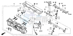 CBR600RR drawing THROTTLE BODY (CBR600RR3/4)