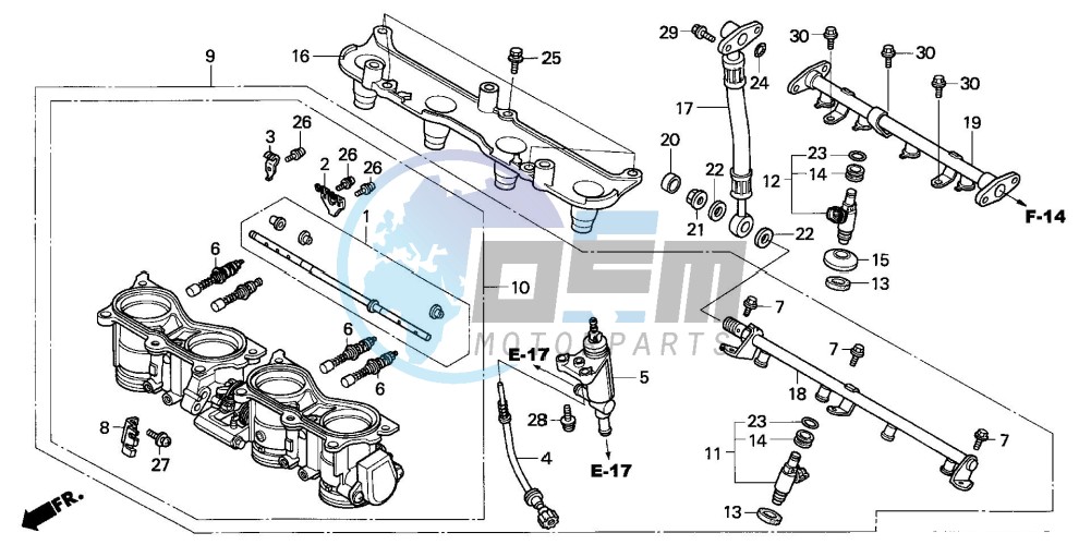 THROTTLE BODY (CBR600RR3/4)