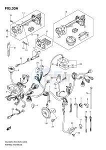 AN400 (E3-E28) Burgman drawing WIRING HARNESS (MODEL K5 K6)