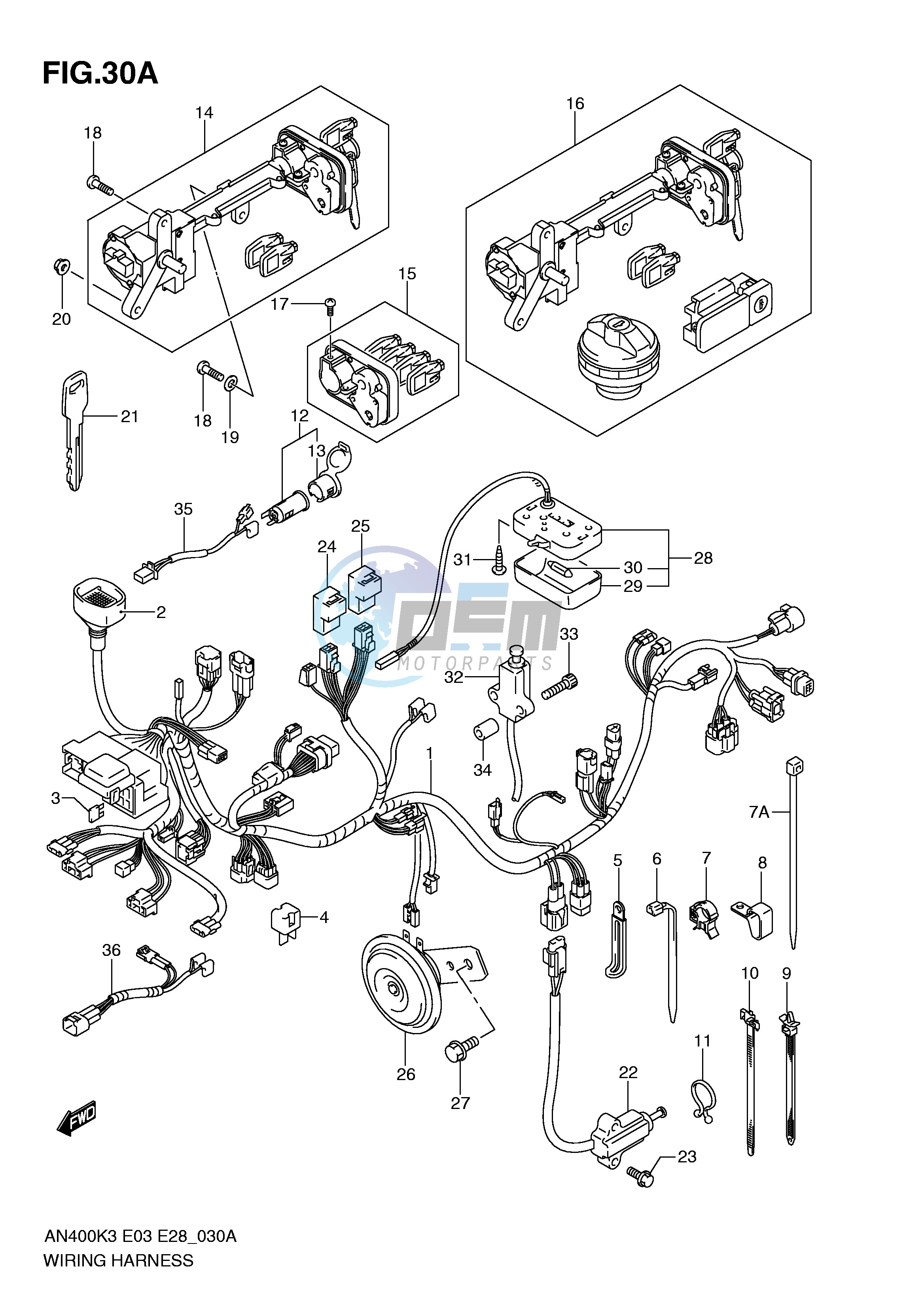 WIRING HARNESS (MODEL K5 K6)