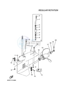 F150AETX drawing PROPELLER-HOUSING-AND-TRANSMISSION-2