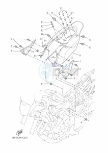 XTZ690 TENERE 700 (BEH3) drawing SIDE COVER