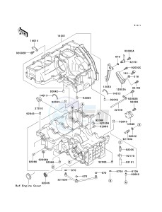 ZX 750 P [NINJA ZX-7R] (P5-P8) [NINJA ZX-7R] drawing CRANKCASE