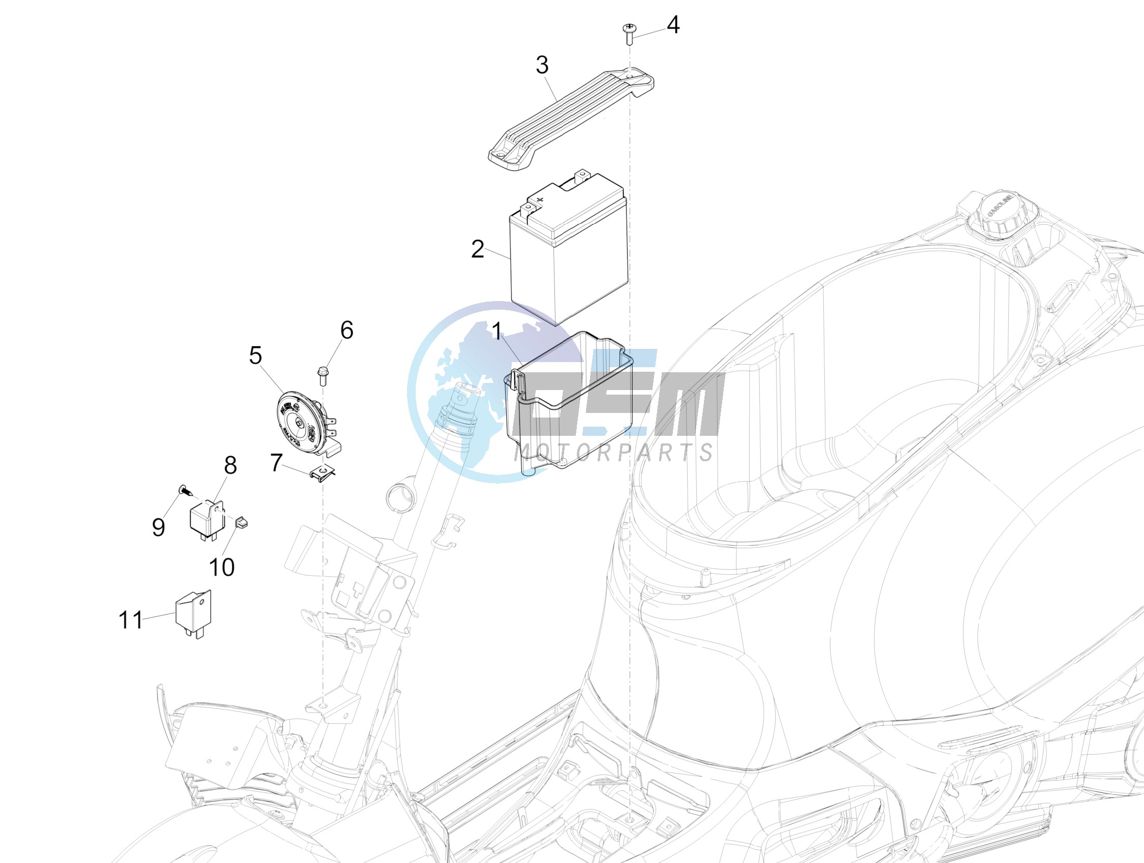 Remote control switches - Battery - Horn