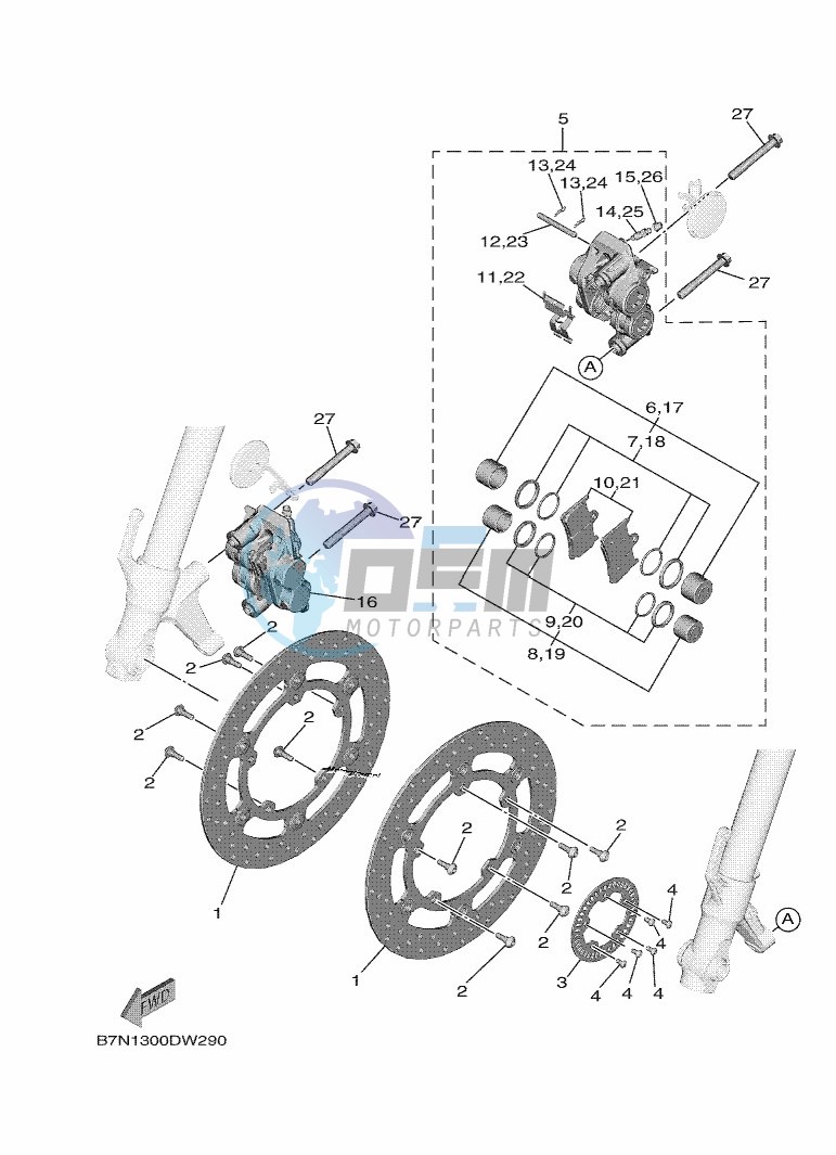 FRONT BRAKE CALIPER