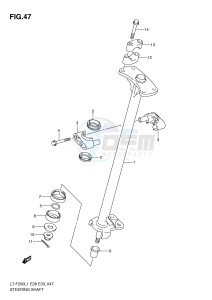 LT-F250 (E28-E33) drawing STEERING SHAFT