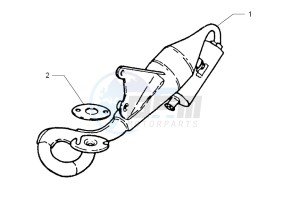 Ark AC 45 Yellow-Blue 50 drawing Silencer