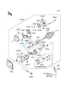 MULE_600 KAF400B9F EU drawing Starter Motor