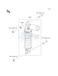 ZX 1200 A [NINJA ZX-12R] (A2) [NINJA ZX-12R] drawing SHOCK ABSORBER-- S- -