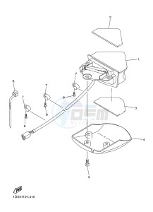 WR450F (1DX5) drawing TAILLIGHT