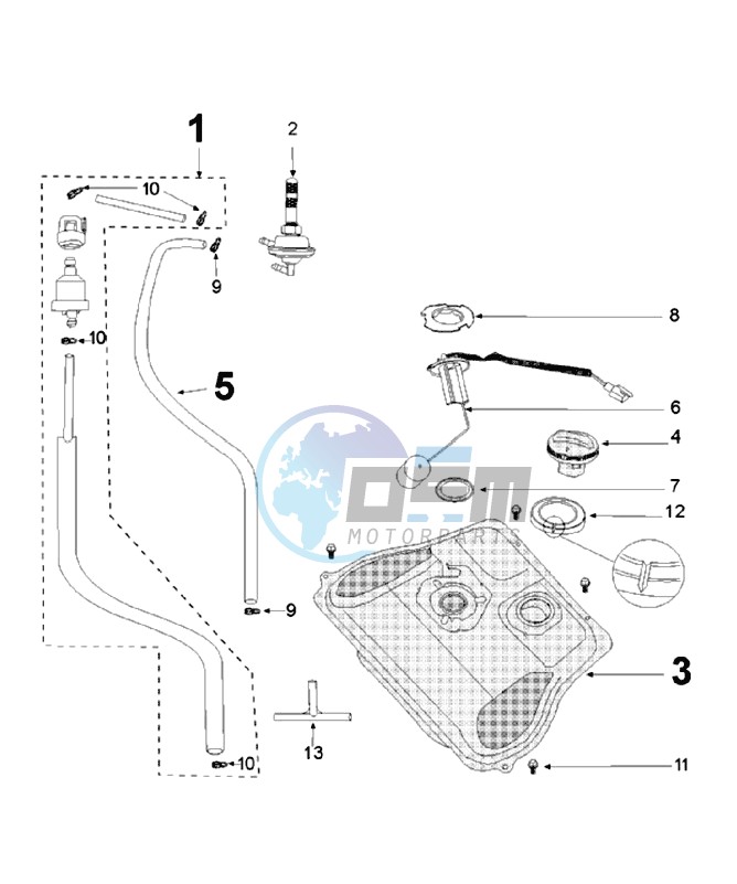 TANK AND FUEL PUMP