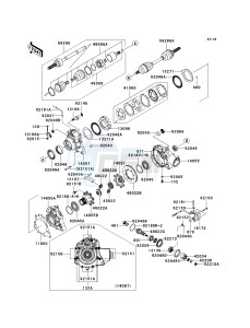 KVF 650 A [PRAIRIE 650 4X4] (A2) [PRAIRIE 650 4X4] drawing DRIVE SHAFT-FRONT