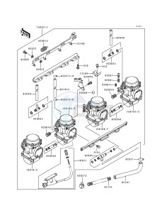 ZX 1100 F [GPZ 1100 ABS] (F1) [GPZ 1100 ABS] drawing CARBURETOR