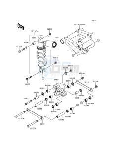 Z800 ZR800AEF FR GB XX (EU ME A(FRICA) drawing Suspension/Shock Absorber