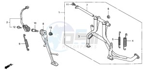 CB1300SA CB1300SUPERBOLD'OR drawing STAND