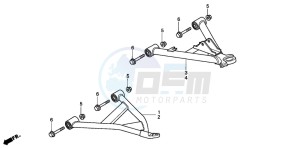 TRX300FW FOURTRAX 300 4X4 drawing FRONT ARM