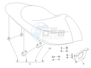 Runner 125 VX 4t Race e3 (UK) UK drawing Saddle seats - Tool roll