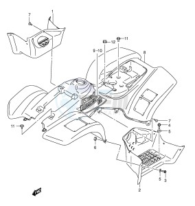 LT-A50 (P2) drawing FRAME COVER (MODEL K2)