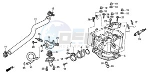 CN250 drawing CYLINDER HEAD