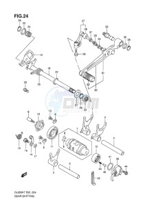 DL 650 V-STROM EU-UK drawing GEAR SHIFTING