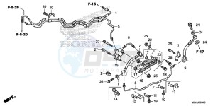 VFR1200XD Europe Direct - (ED) drawing BRAKE HOSE