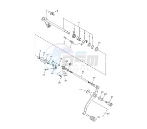 XJ6-NA ABS 600 drawing SHIFT SHAFT