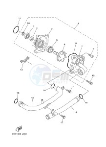 XP500A T-MAX T-MAX 500 (59CR) drawing WATER PUMP