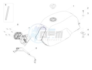 V7 III Special 750 e4 (APAC) drawing Fuel tank