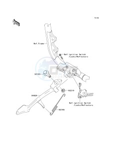 VN 2000 F [VULCAN 2000 CLASSIC LT] (6F-7F) F7F drawing STAND-- S- -