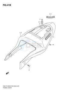 GSX-R1000 (E3-E28) drawing FRAME COVER (GSX-R1000ZK4)