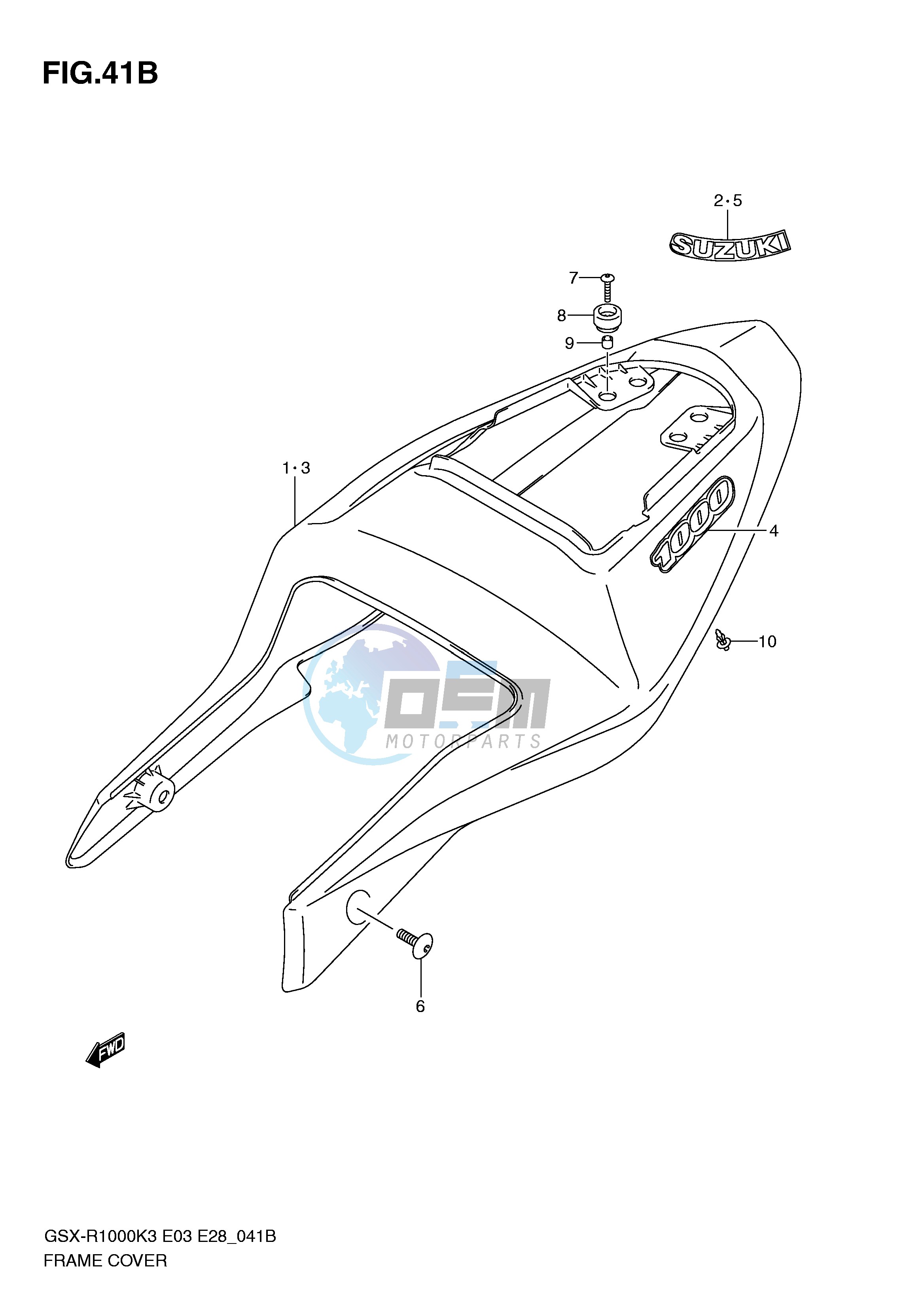 FRAME COVER (GSX-R1000ZK4)