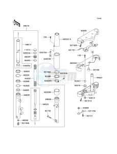 VN 800 B [VULCAN 800 CLASSIC] (B10) B10 drawing FRONT FORK