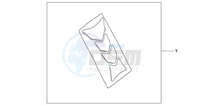 CBF1000T9 Europe Direct - (ED) drawing TANK PAD HRC LOGO