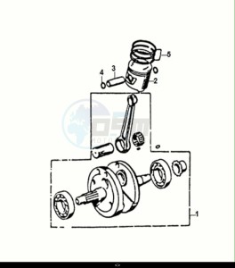 NH-T125I (MG12B2-EU) (E5) (M1) drawing CRANK SHAFT - PISTON