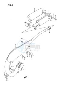 RM125 (E3) drawing MUFFLER