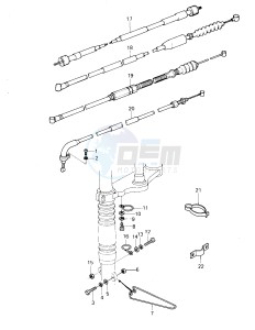 KL 250 A [KLR250] (A3-A4) [KLR250] drawing CABLES -- 80-81 KL250-A3_A4- -