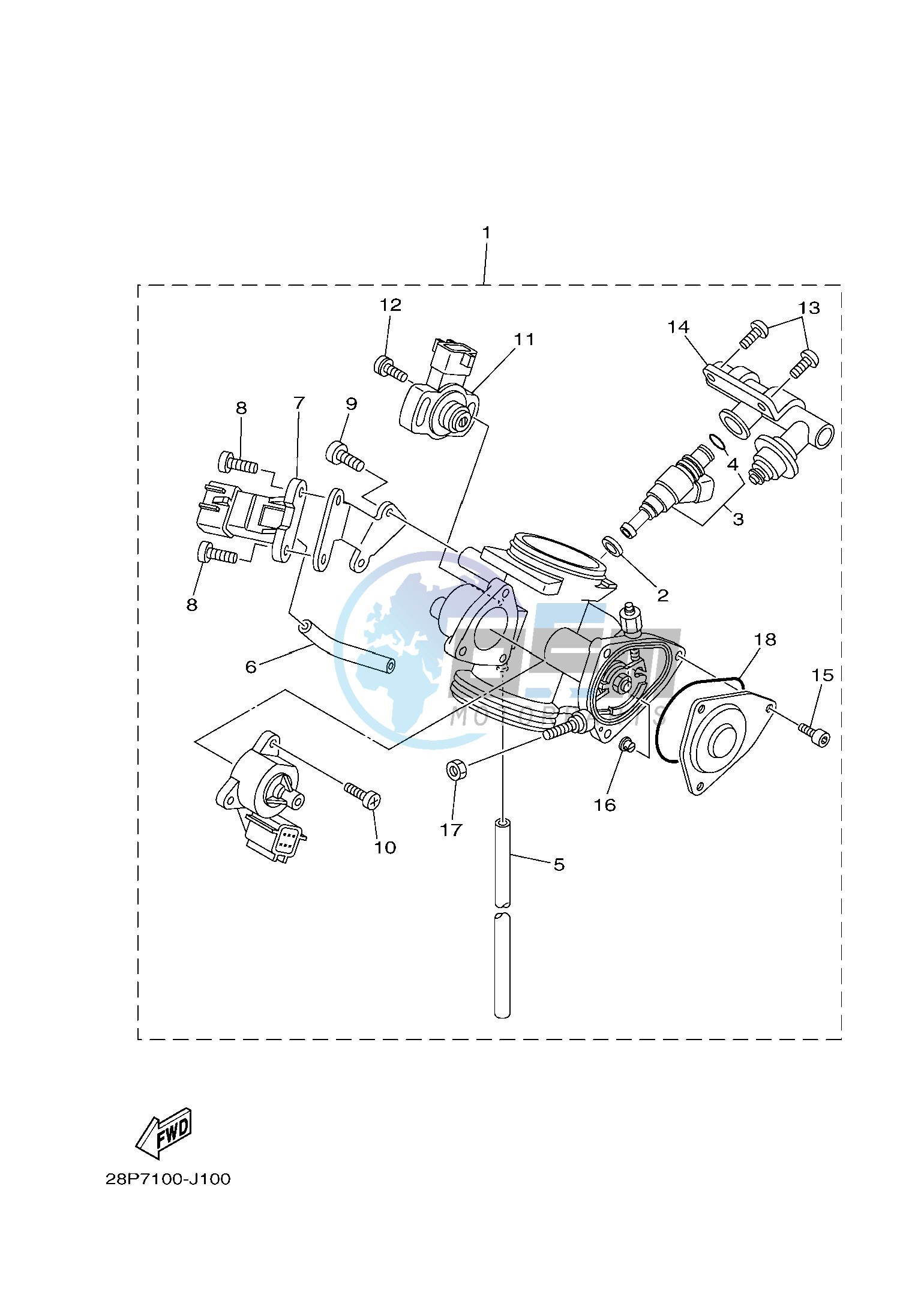 THROTTLE BODY ASSY 1