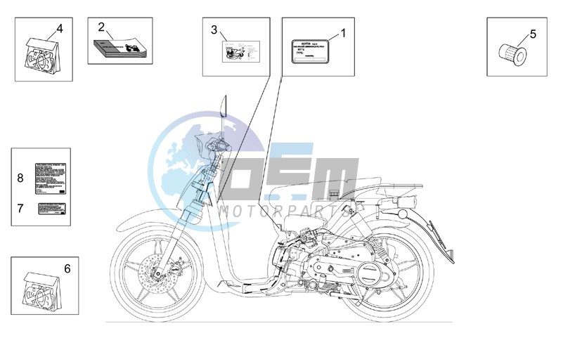 Decal op.handbooks and plate set