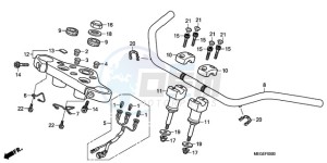 VT750C9 Europe Direct - (ED / MK) drawing HANDLE PIPE/TOP BRIDGE