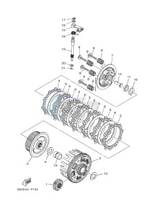 MTN-320-A MT-03 ABS (B084) drawing CLUTCH