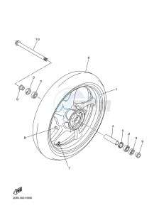 XJ6N 600 XJ6-N (NAKED) (20SR 20SU) drawing FRONT WHEEL