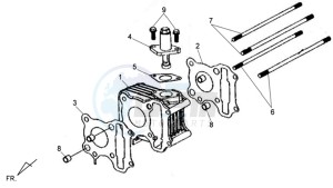 ALLO 50 45KMH drawing CYLINDER / GASKETS