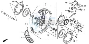 XL700VA drawing FRONT WHEEL