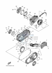 XP560D-A TMAX TECH MAX (B7M1) drawing CRANKCASE COVER 2