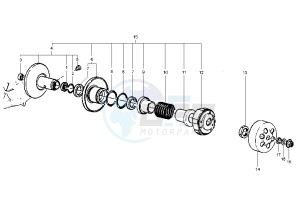 X9 EVOLUTION 125 drawing Driven pulley