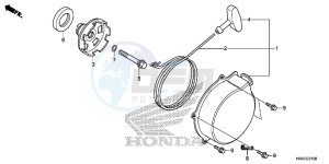 TRX500FM2H Europe Direct - (ED) drawing RECOIL STARTER