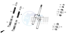 SH75 drawing FRONT FORK